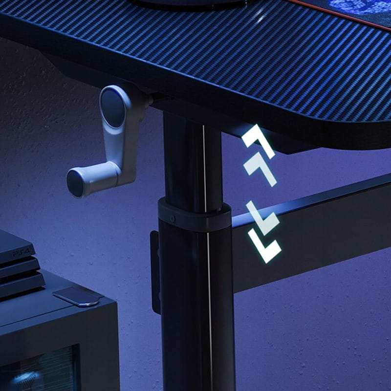 Biurko dla graczy, 120x60 cm, czarne, maksymalny komfort dla graczy