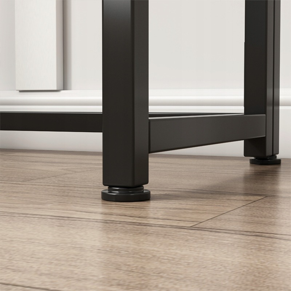 Biurko komputerowe Loft w stylu industrialnym – dąb jasny, 80x40 cm