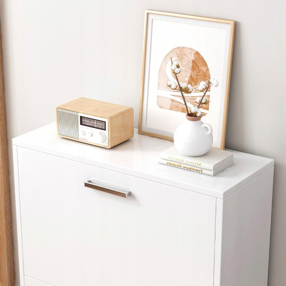 Szafka na buty MDF biała, 60 cm – nowoczesny design do przedpokoju, garderoby lub holu