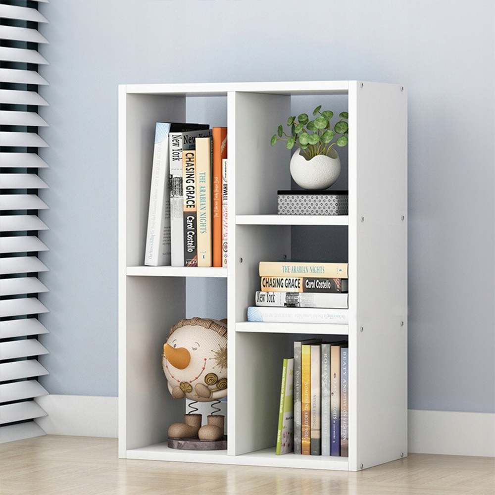 Biała szafka 80x50 cm – otwarta półka w stylu skandynawskim, idealna na książki i dekoracje