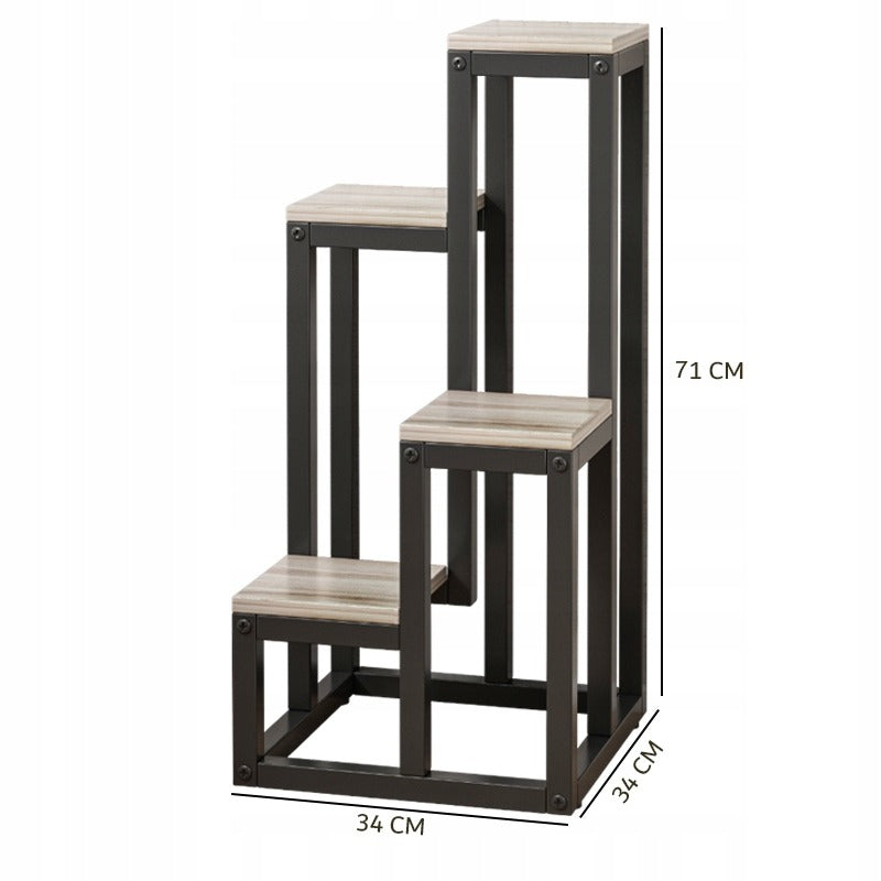 Metalowy stojak na rośliny 4 poziomy nowoczesne