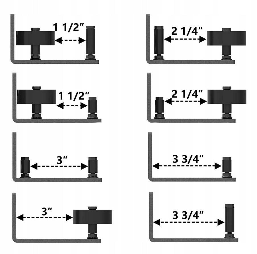 Prowadnica prowadzenie prowadnik dolny do drzwi przesuwnych rolka barn door