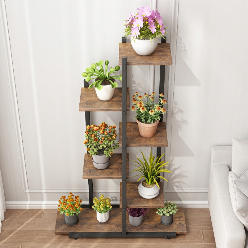 Nowoczesny brązowy stojak na rośliny 113 cm