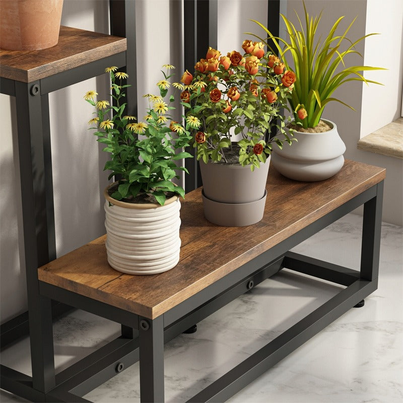 Rustykalny stojak na rośliny na nóżkach 67 cm