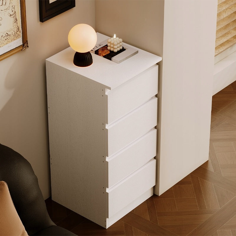 Komoda biała z szufladami, loft 90 cm