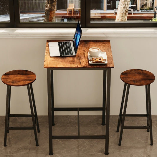 Stół barowy kuchenny kwadratowy do kuchni salonu kawowy vintage loft 90 cm