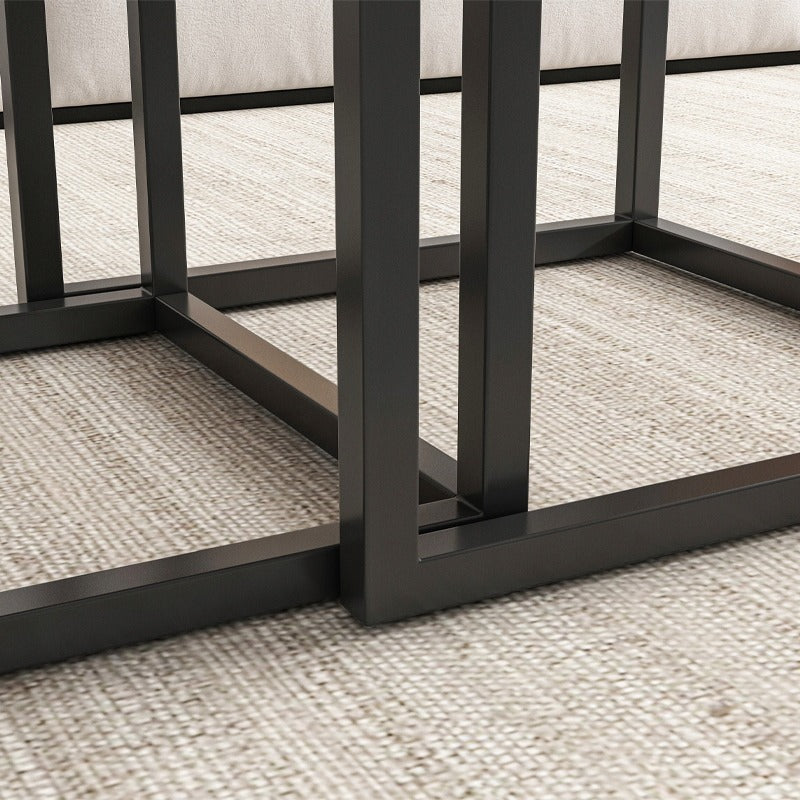 Zestaw stolików kawowych 2 w 1 – składane stoliki kwadratowe do salonu