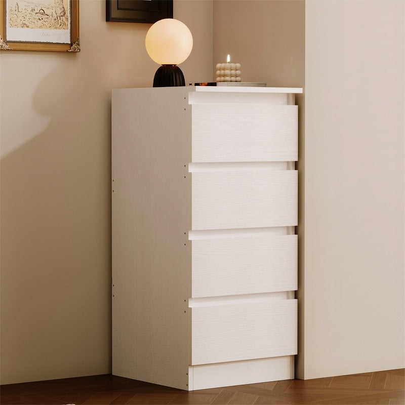 Komoda biała z szufladami, loft 90 cm