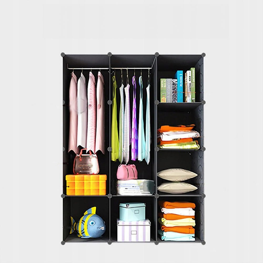 Składana szafa modułowa 146×110×36 cm – kompaktowa i trwała