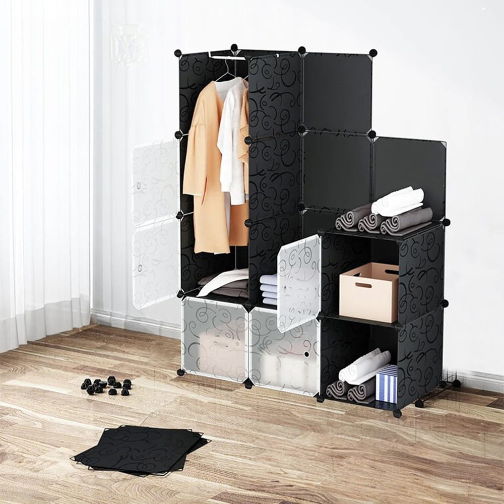 Składana szafa modułowa 146×110×36 cm – kompaktowa i trwała