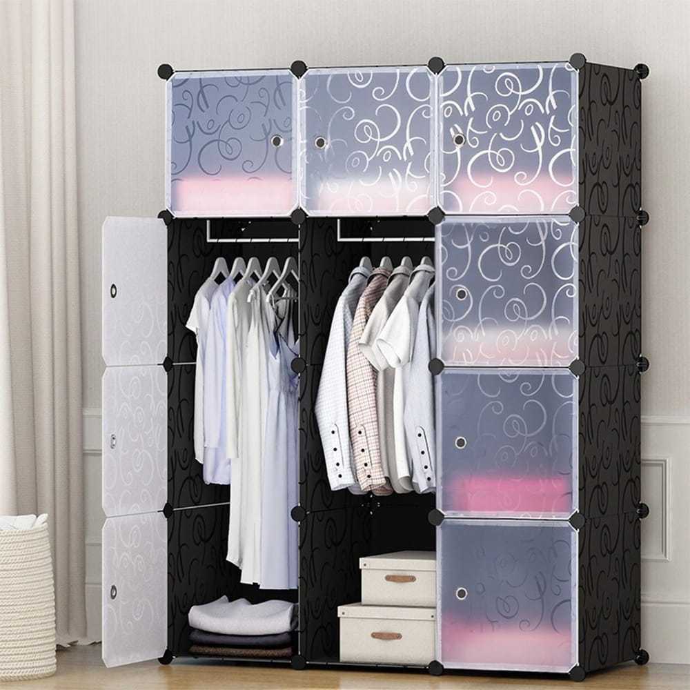 Składana szafa modułowa 146×110×36 cm – kompaktowa i trwała