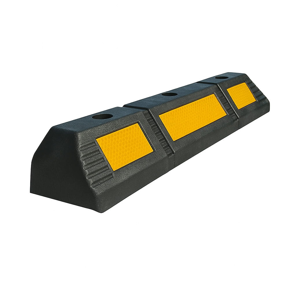 Ogranicznik kół z gumy – 59 cm, z taśmą odblaskową, 1 szt.