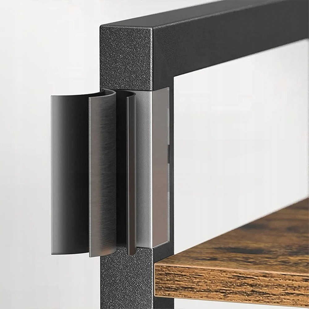 Wąski regał w industrialnym stylu loft - 40x30x187,5 cm, metalowa rama