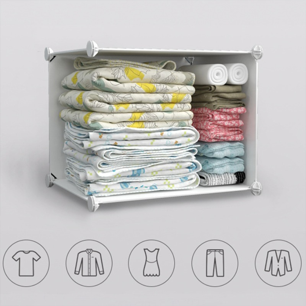 Składana szafa modułowa dla dzieci – 111x111x37 cm – lekka, kolorowa, wodoodporna