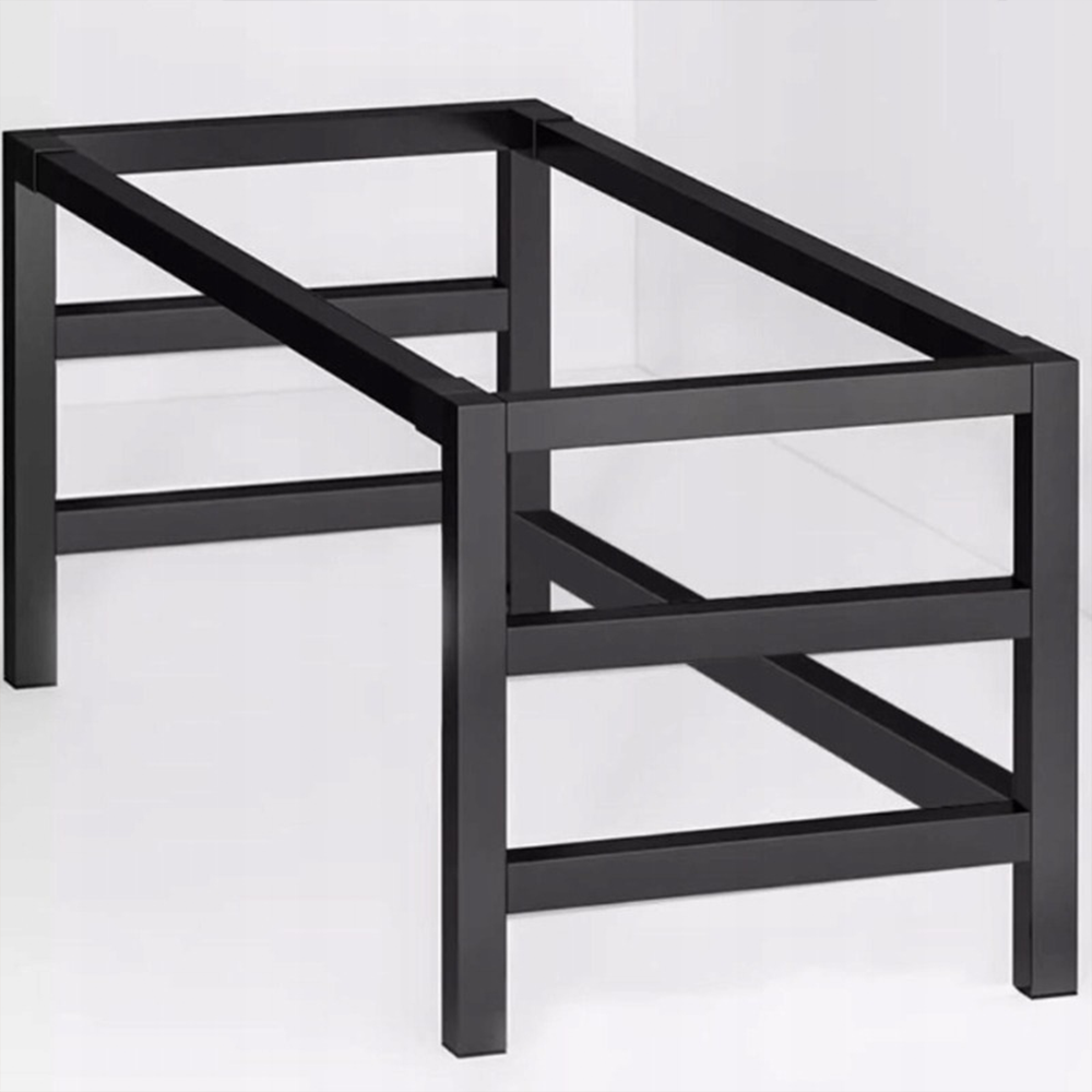 Biurko gamingowe 120 cm czarne – styl loft, blat MDF i metalowa rama, ergonomiczny design