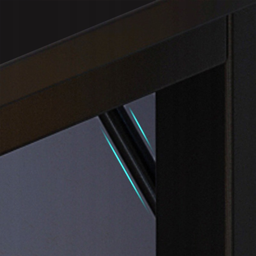 Biurko dla graczy w kształcie litery L 140x100 cm – nowoczesny styl loftowy, czarne, ergonomiczne