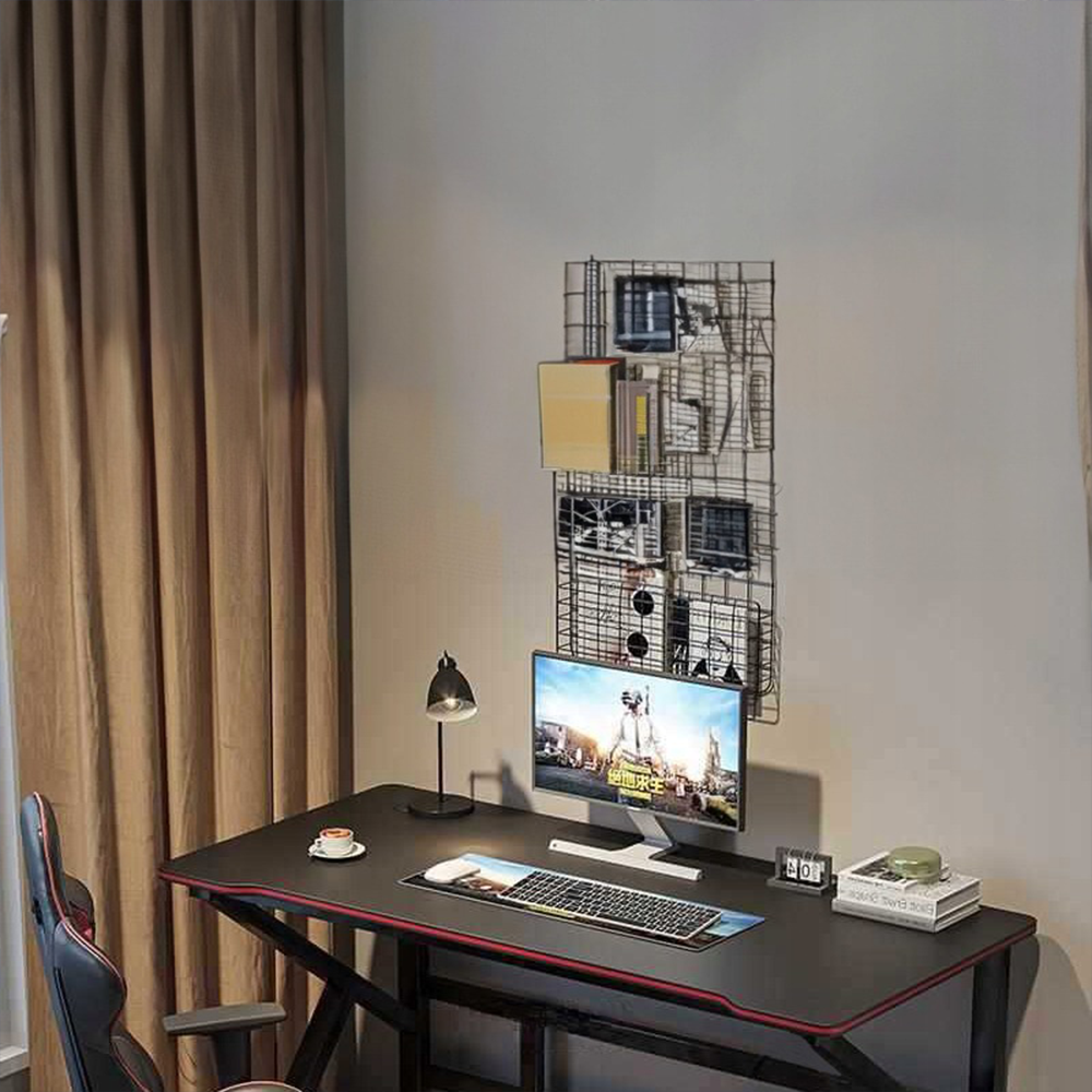 Biurko do gier – czarne, 120 x 60 x 74 cm – ergonomiczna konstrukcja, dużo miejsca do gier i pracy