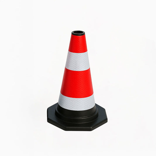 Elastyczny, odblaskowy znak ostrzegawczy drogowy – 40 cm – Bezpieczne oznakowanie dla ruchu drogowego i placów budowy