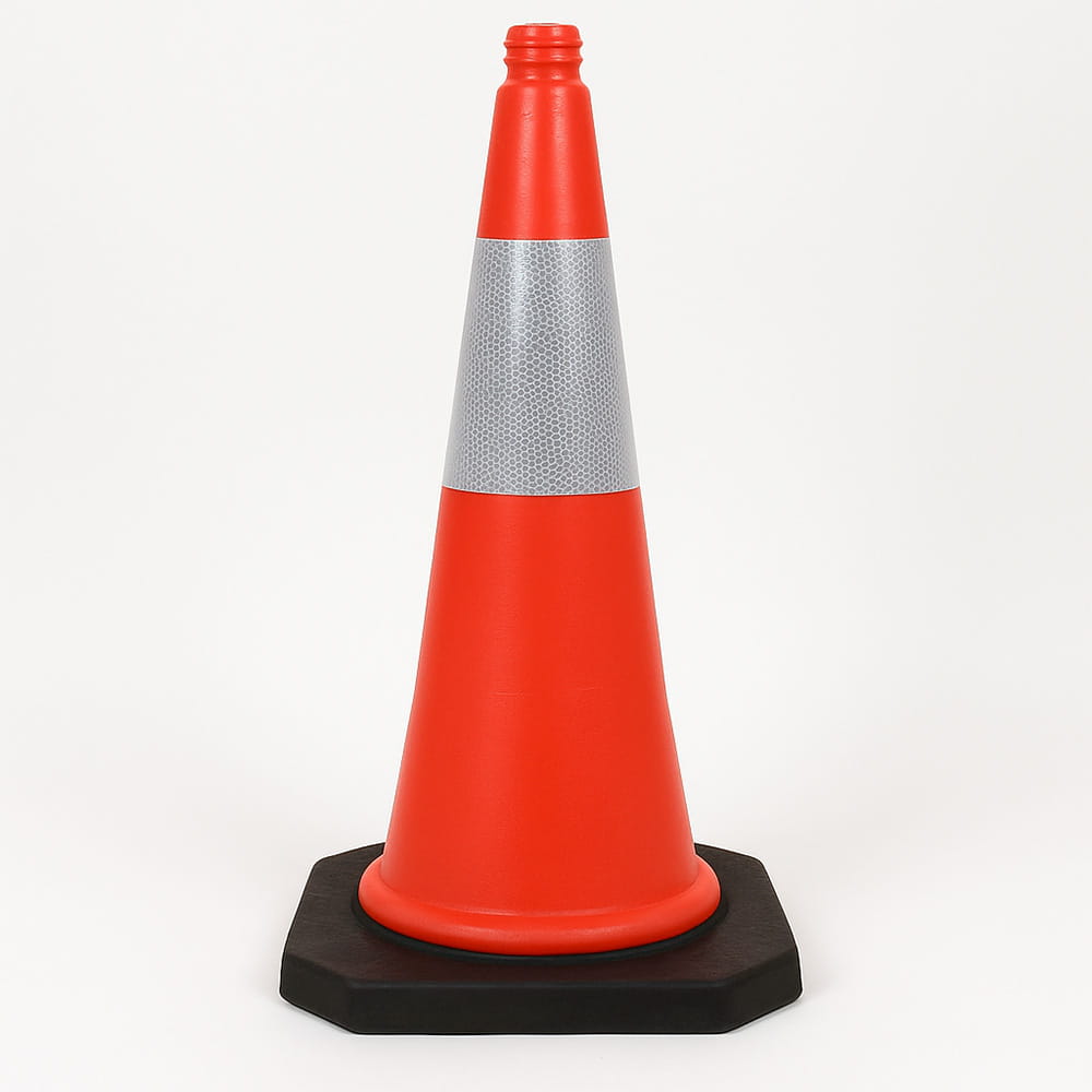 Pachołek drogowy z taśmą odblaskową – 75 cm, odporny na warunki atmosferyczne