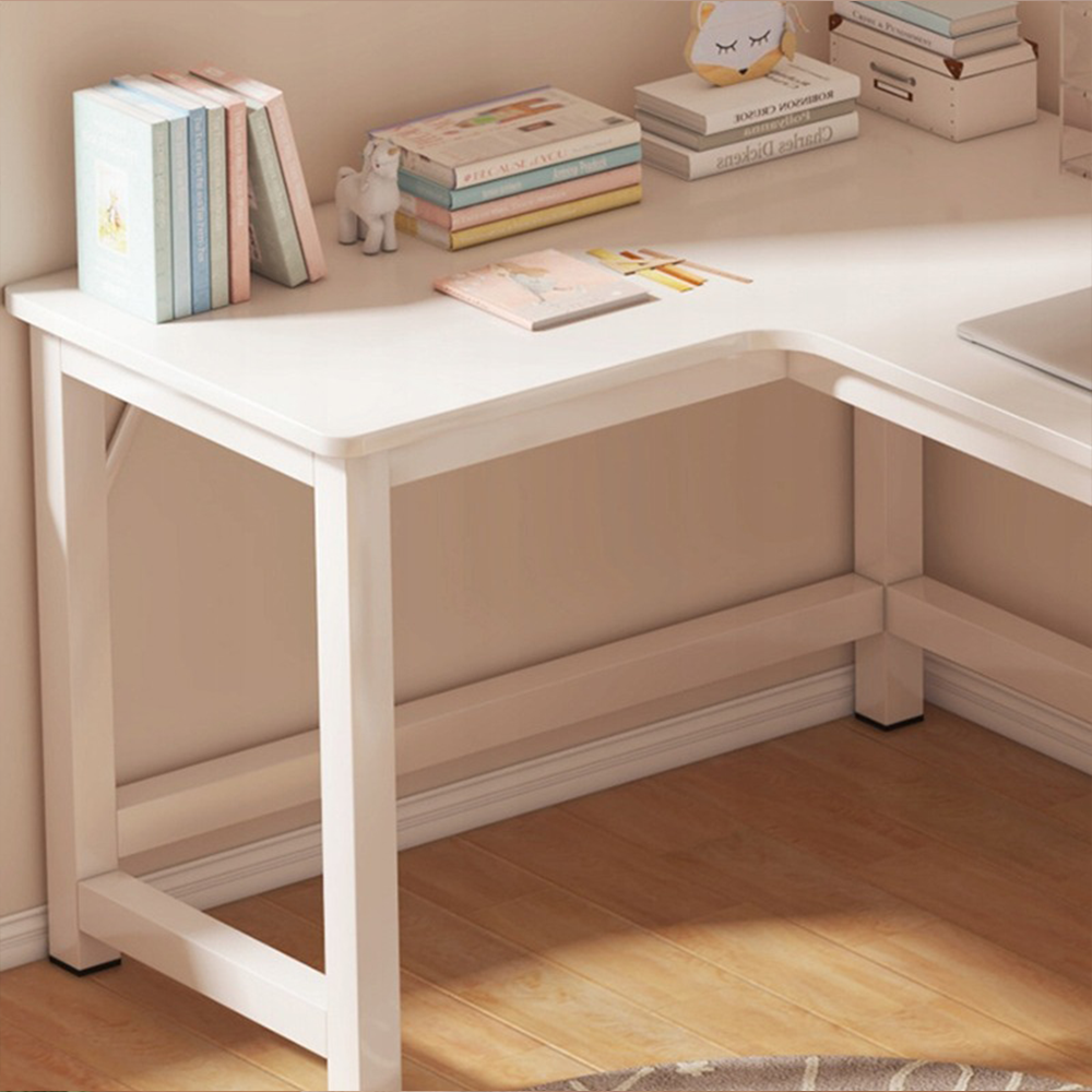 Biurko narożne 120x60 cm, styl loft – nowoczesne biurko do gier i pracy zdalnej z metalową ramą