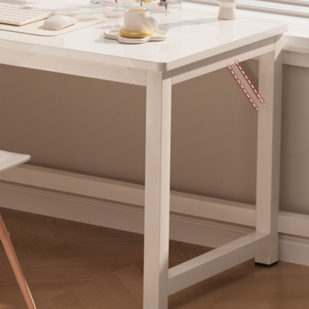 Biurko narożne 120x60 cm, styl loft – nowoczesne biurko do gier i pracy zdalnej z metalową ramą