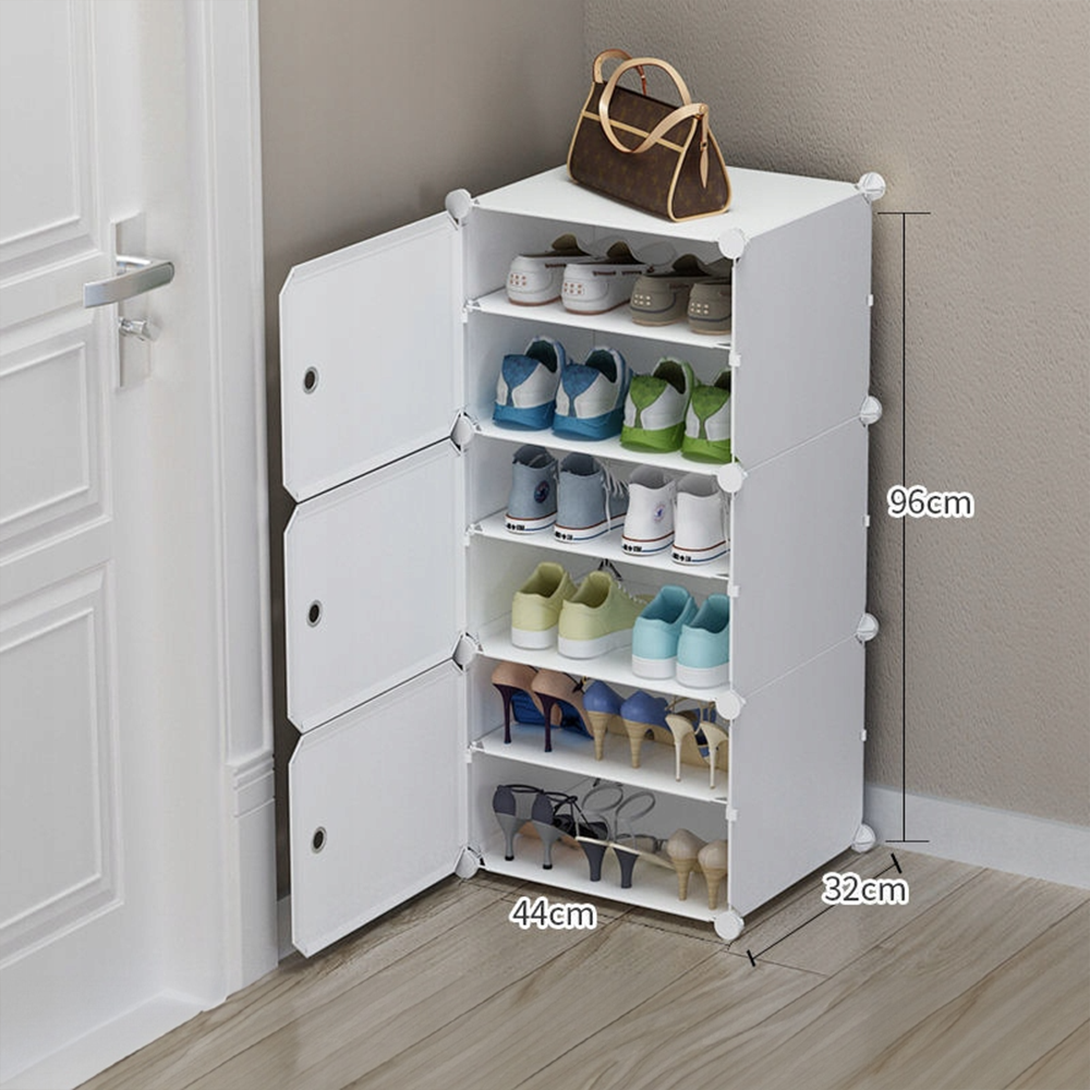 Biały modułowy szafka na buty do przedpokoju i garderoby – elegancka i wielofunkcyjna