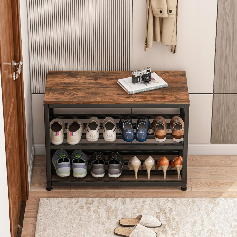 Szafka na buty 62x50x30 cm – drewniana w stylu retro, industrialnym