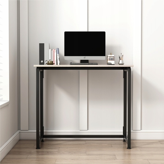 Biurko komputerowe Loft w stylu industrialnym – dąb jasny, 80x40 cm