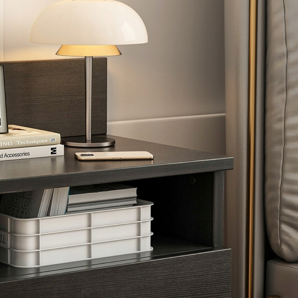 Szafka nocna 40x32x59 cm z 2 szufladami – nowoczesny styl, idealny do sypialni