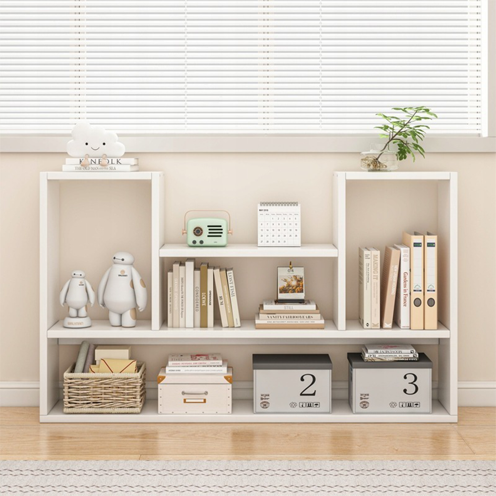 Biała szafka 100x60x16 cm – nowoczesny design, idealna na książki i dekoracje