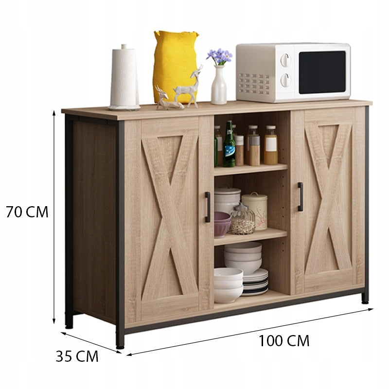 Szafka boczna z otwartymi półkami komoda