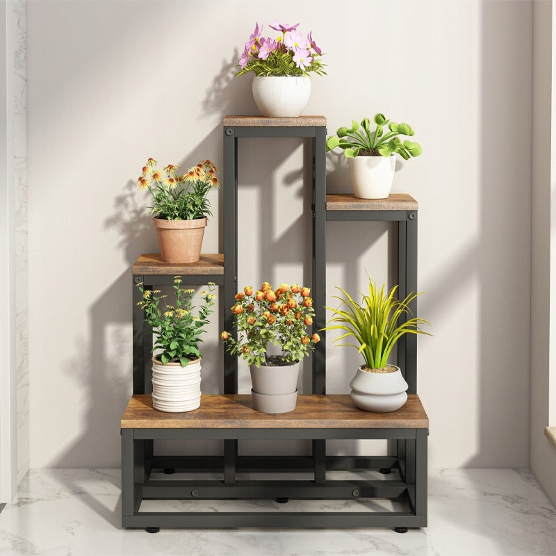 Rustykalny stojak na rośliny na nóżkach 67 cm