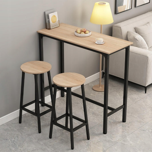 Zestaw barowy stół kuchenny + 2 krzesła hoker