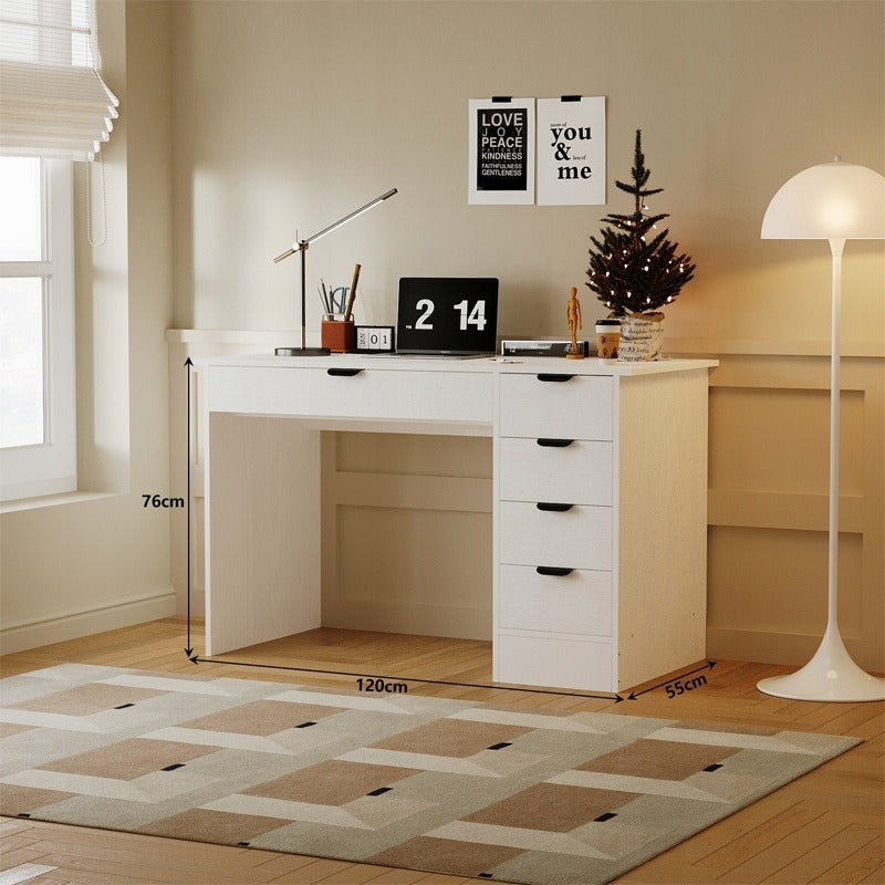 Biurko komputerowe młodzieżowe stolik nowoczesne z szufladami loft 120 cm
