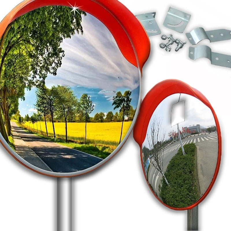 Lustro drogowe magazynowe uchwyt nietłukące sferyczne sklepowe 30cm 300mm