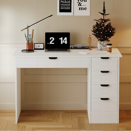 Biurko komputerowe młodzieżowe stolik nowoczesne z szufladami loft 120 cm