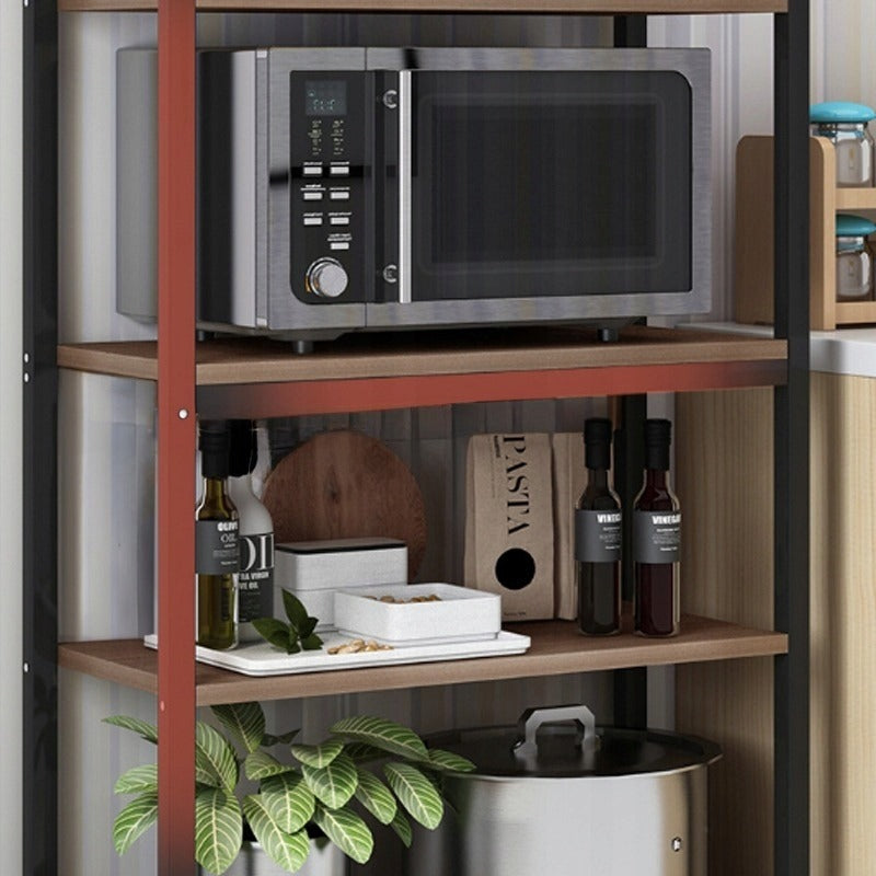 Regał industrialny stojący brązowy wysoki 5 poziomowy loft półki 160 cm