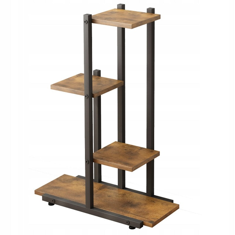 Rustykalny stojak na rośliny doniczkowe