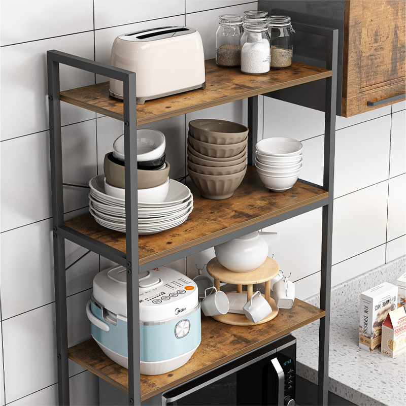 Regał w stylu industrialnym - 66x30x186 cm, MDF i metal, solidny i elegancki loftowy design