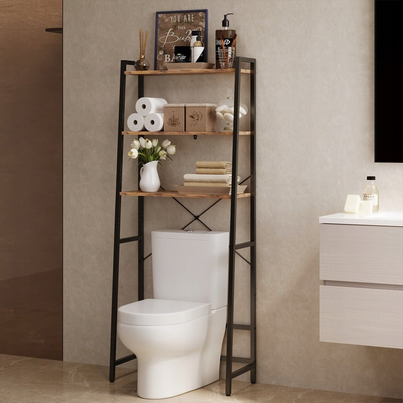 Szafka łazienkowa nad toaletę pralkę regał półka rustykalny brąz loft 64 cm