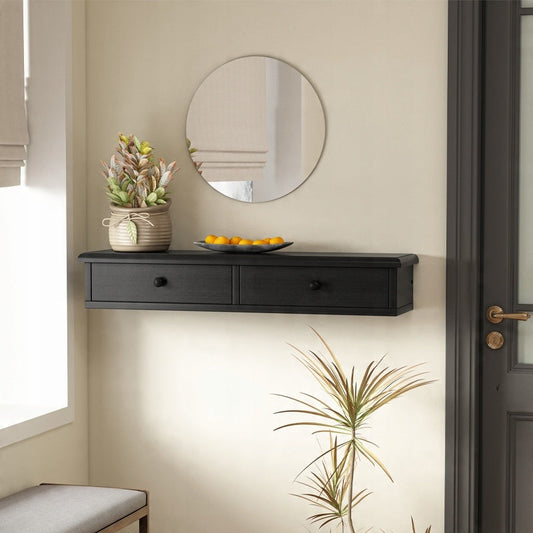 Wisząca półka z szufladami, nowoczesna szafka loftowa do salonu i sypialni, montowana na ścianie