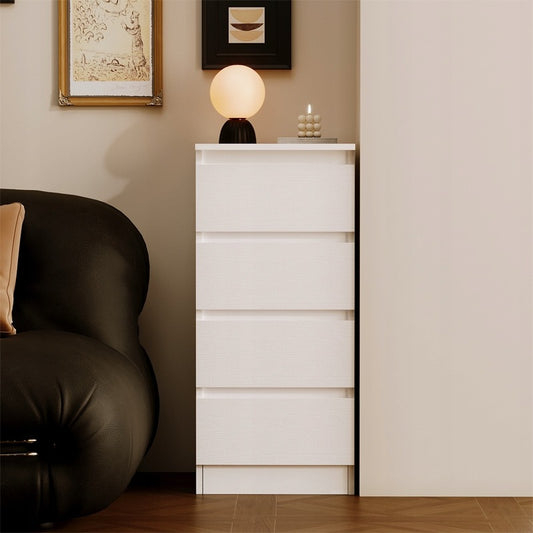 Komoda biała z szufladami, loft 90 cm