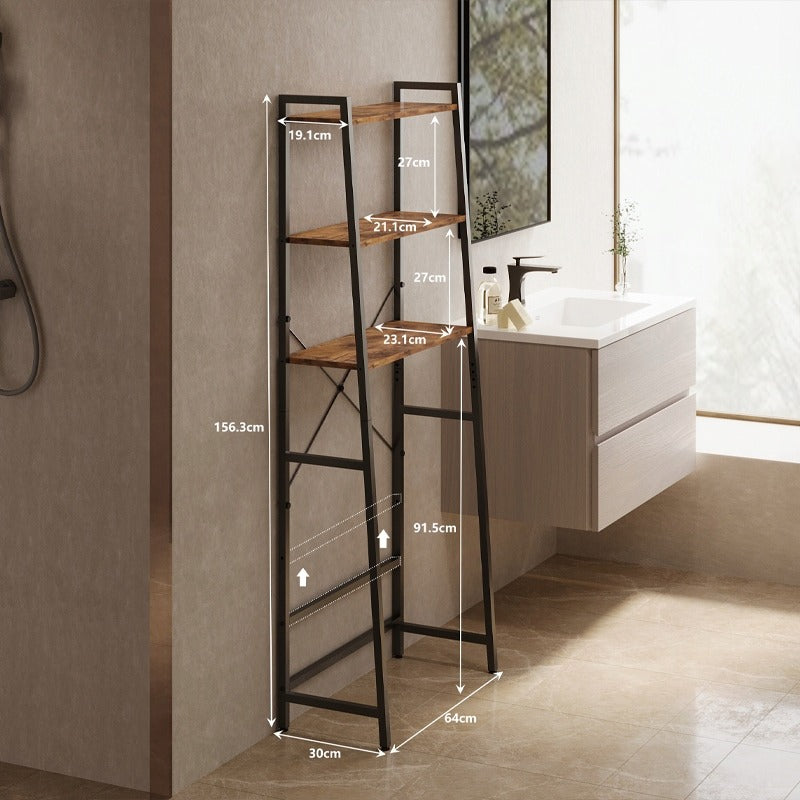 Szafka łazienkowa nad toaletę pralkę regał półka rustykalny brąz loft 64 cm