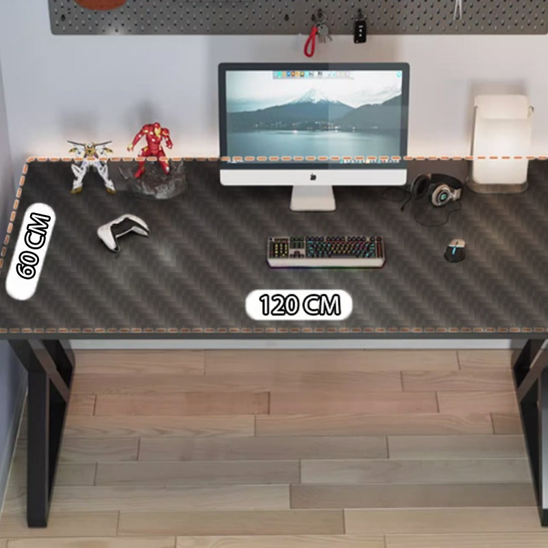 Nowoczesne czarne biurko do komputera dla graczy, blat loftowy 120 cm