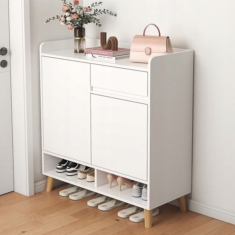 Nowoczesna komoda szafka biała pojemna miejsce na buty 60 cm z szufladą