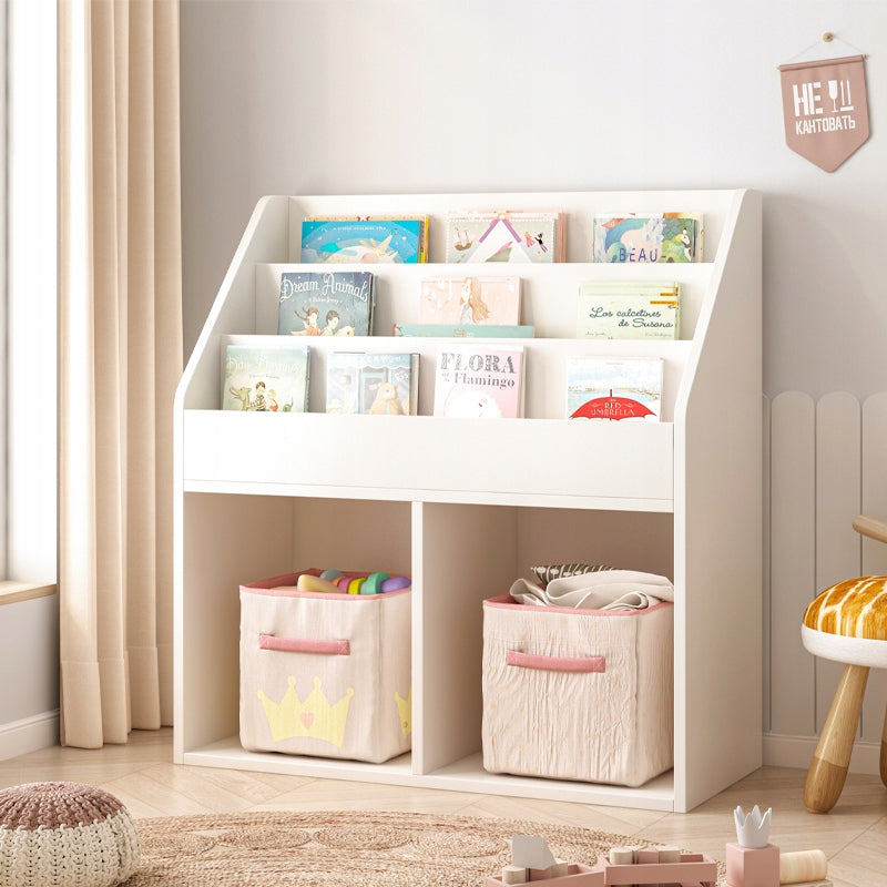 Półka na książki dla dzieci – Wolnostojąca szafka na zabawki typu biblioteczka, 80 cm