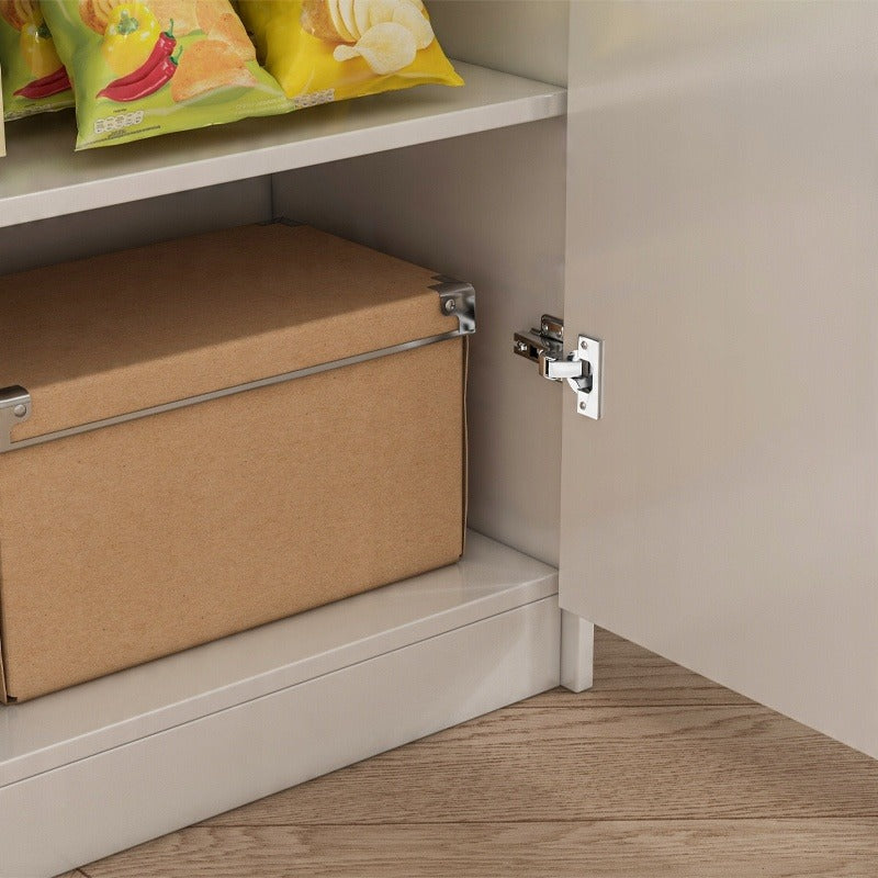 Szafka biurowa typu loft z 2 drzwiami i przestronnymi półkami, niezależna, biała, 108 cm