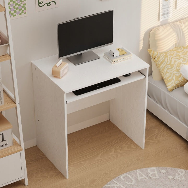 Biurko Komputerowe Białe 70 cm – Loft z Półką na Klawiaturę