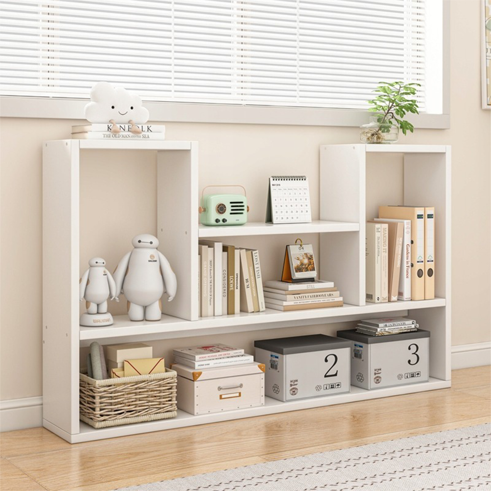 Biała szafka 100x60x16 cm – nowoczesny design, idealna na książki i dekoracje