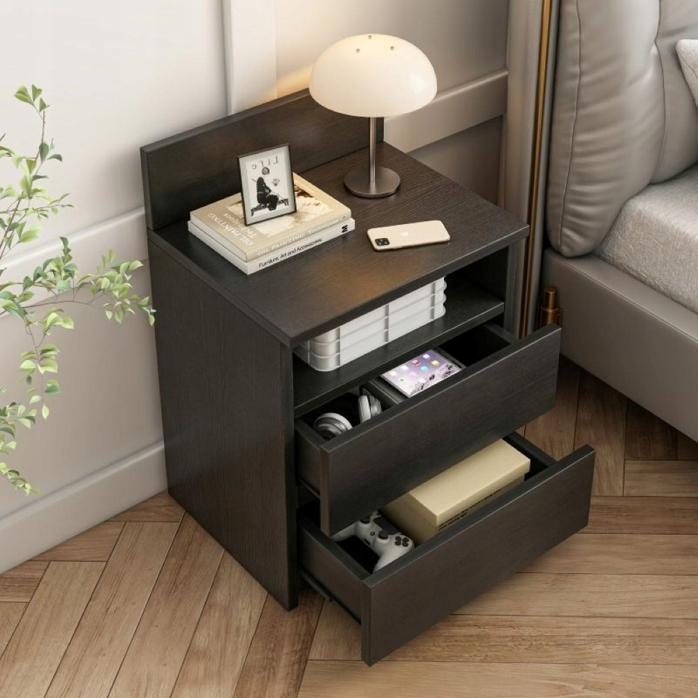 Szafka nocna 40x32x59 cm z 2 szufladami – nowoczesny styl, idealny do sypialni